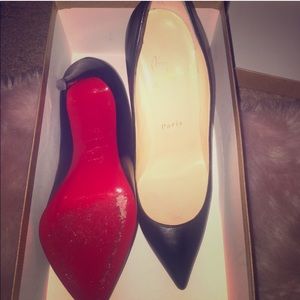 Christian Louboutin Black Heels with Red Soles
